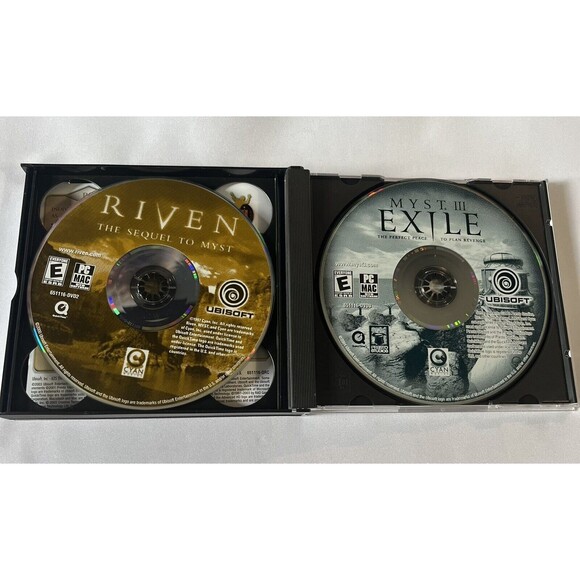 MYST 10th Anniversary DVD Edition 3-Disc Set RIVEN EXILE Ubisoft Cyan Worlds - Picture 9 of 16